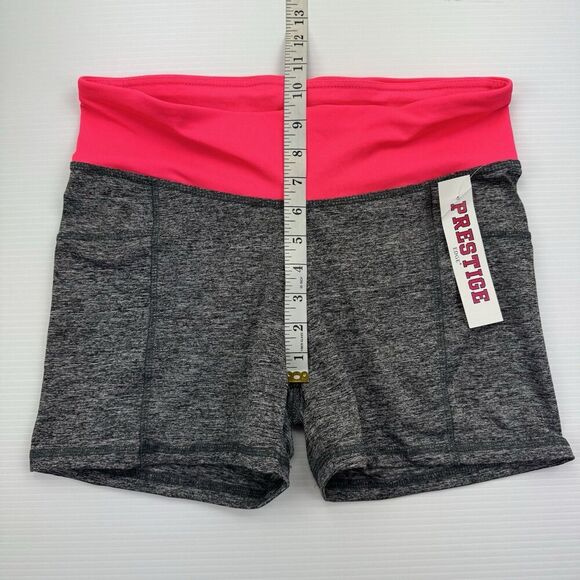 Prestige Edge Athletic Shorts Gray Pink Womens Size Large Pockets - Picture 6 of 6